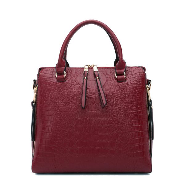 

020 fashion korean summer portable women's crocodile pattern shoulder fashion embossed twill bag