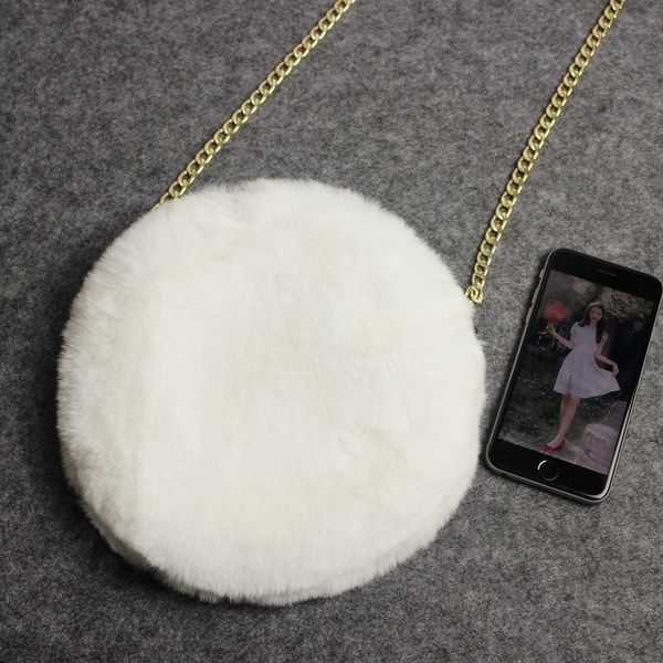 

2020 new women's shoulder fashion cute solid color ladies crossbody bag korean style plush ladies shoulder bag