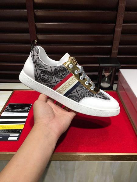 

2020-2019 summer new style brand men's leather lace casual low-shoes, high-quality fashion wild sports shoes, size: 38-44