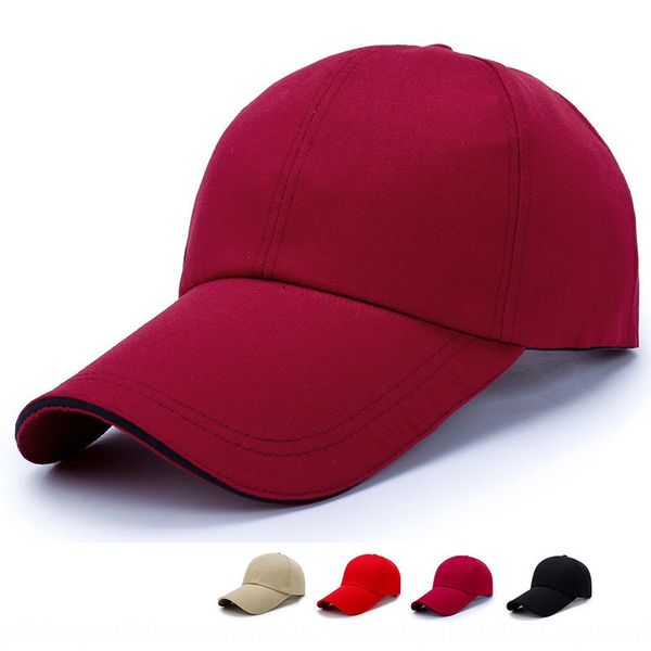 

men's and women's red advertising sun outdoor lengthened brim sun hat solid color baseball cap baseball cap hat, Blue;gray