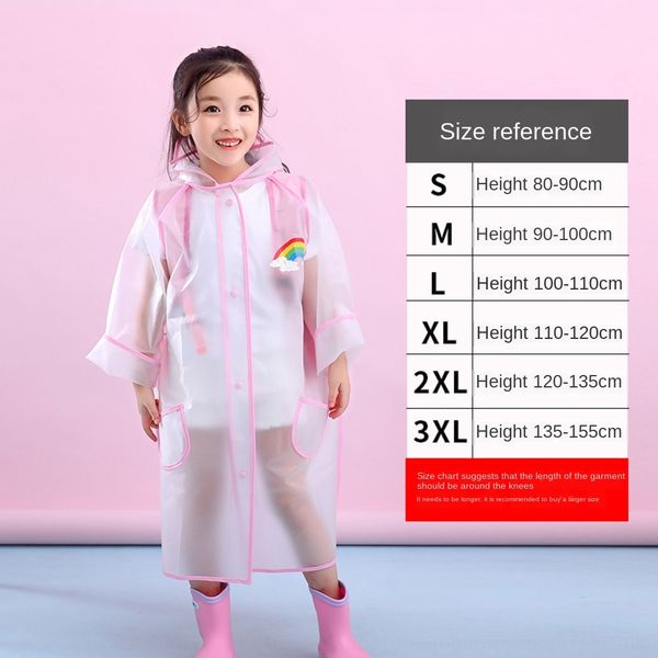

2ssrk new outdoor eva bag cloak cloak children's baby poncho schoolbag for boys and girls fashionable cartoon transparent raincoat for, Red;brown