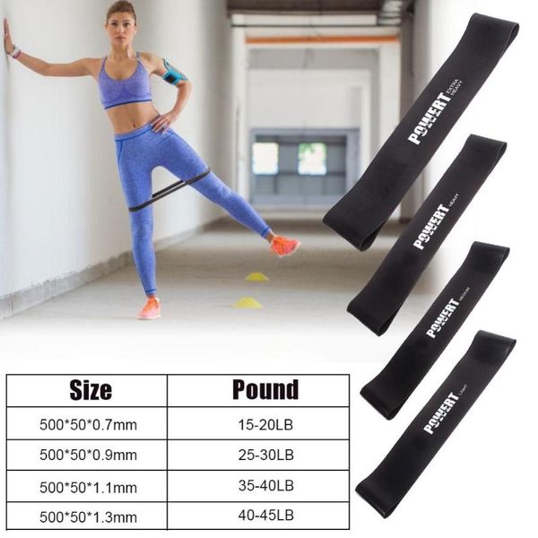 

4 pcs heavy fitness elastic band resistance band strength training bodybuilding elastic equipment pull ring