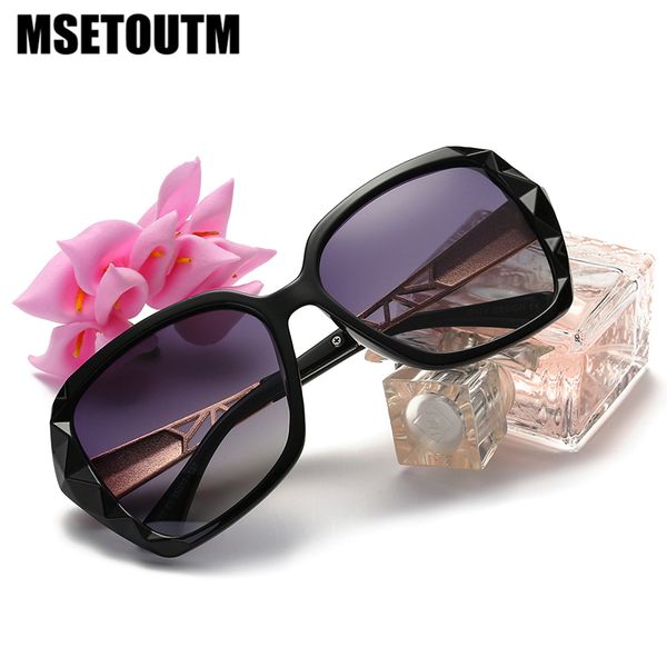 

msetoutm polarized 2020 sunglasses women uv400 vintage classic retro brand designer sunglasses women's style 277, White;black
