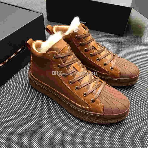 

2019 european version of the new luxury designer shoes sneaker fur rubber non slip outsole men running shoes christmas gift ck090, Black