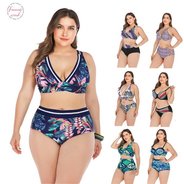 

large size 4xl bikini set two piece swimsuit female swimsuit fat woman swimsuit big push up bikini ladies 2020 separate, White;black