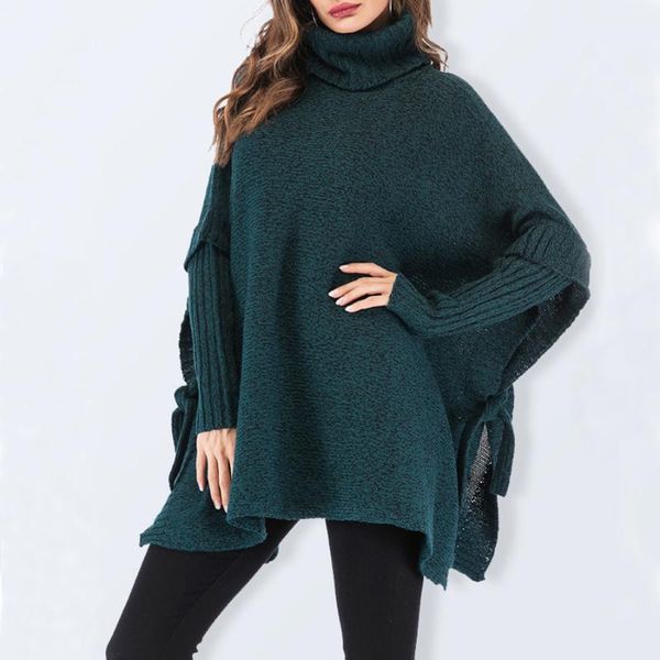 

fashion oversized turtleneck long knit sweaters women loose plus size knitted pullovers winter office ladies pink sweaters, White;black