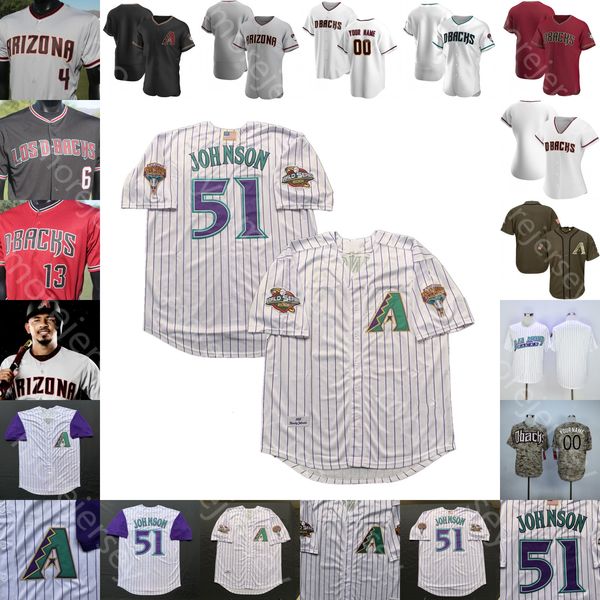 

2020 new arizona jersey madison bumgarner nick ahmed eduardo escobar kole calhoun randy johnson starling marte ketel marte stephen vogt, Blue;black
