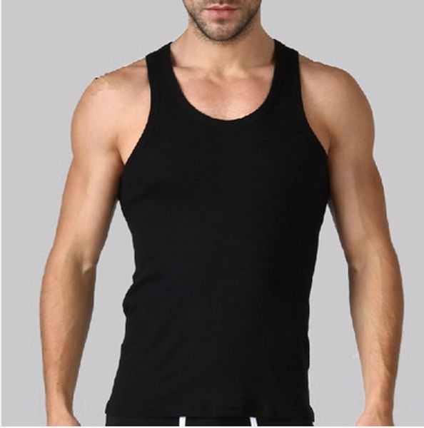 

men' korean style fashion casual slim fit breathable solid color summer base vest sports vest, White;black