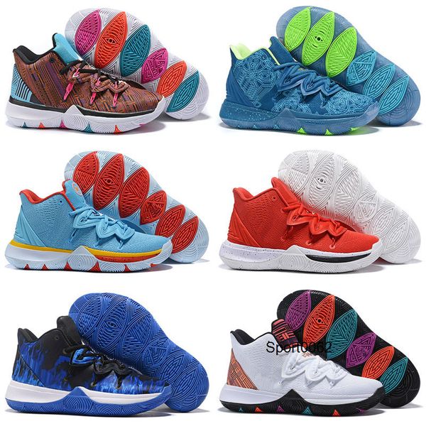 

2020 новые черная магия 5 обувь баскетбол кирие ikhet мужские переплетения дети спорт баскетбол sneaker, Black