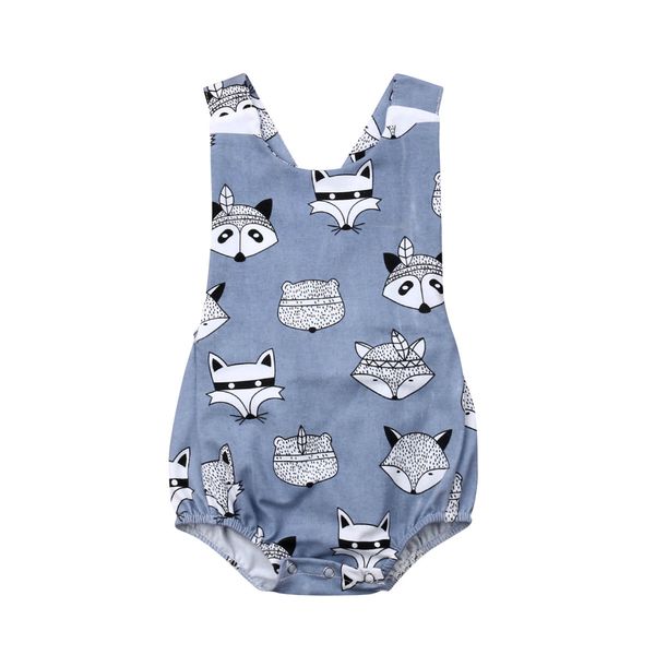 

newborn infant baby boy girl cute bodysuit jumpsuit clothes outfit, Blue