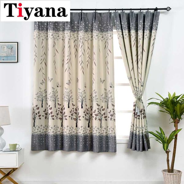 

tiyana short leaves design curtains bedroom window kitchen ready made butterfly curtains for living room pc02x