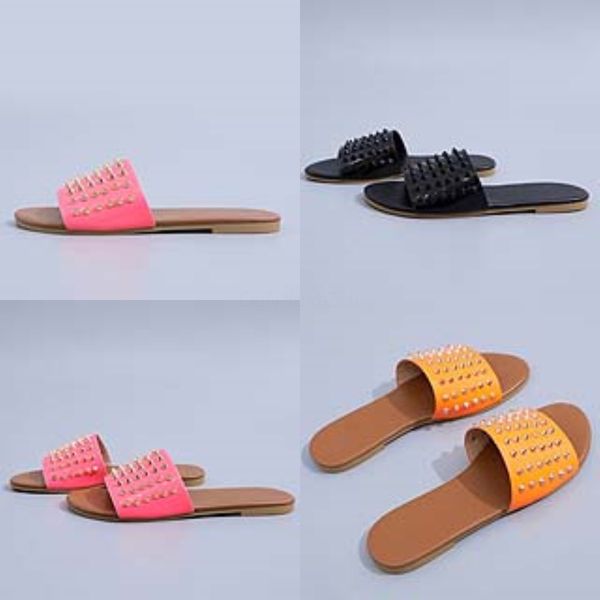 

soes er toe mules for women 2020 ladies' slippers flock low slides pointed dener flat rubber rome pu oof eels#181, Black