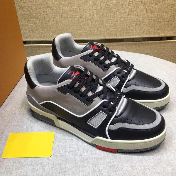 

new arrival trainer sneaker men 's shoes lightweight sports shoes chunky sneakers zapatos de lujo para hombre luxury lace -up casual s, Black