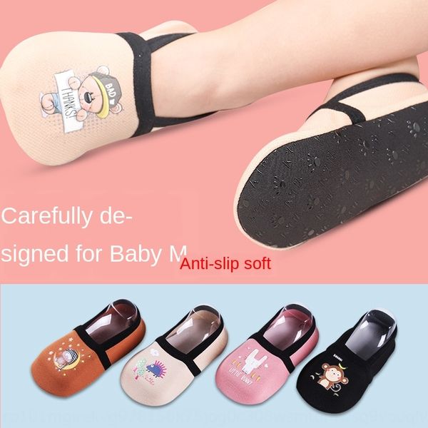 

2q4fj floor socks thin soft bottom anti-skid toddler socks indoor parent-child early children's children's shoes education autumn, Pink;yellow