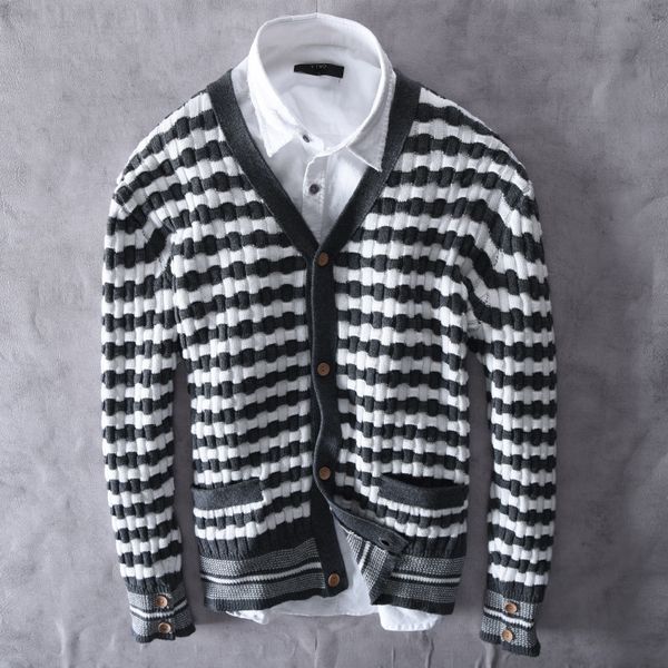 

men's sweaters 2021 autumn selling cardigan sweater fashion college style loose korean version, White;black