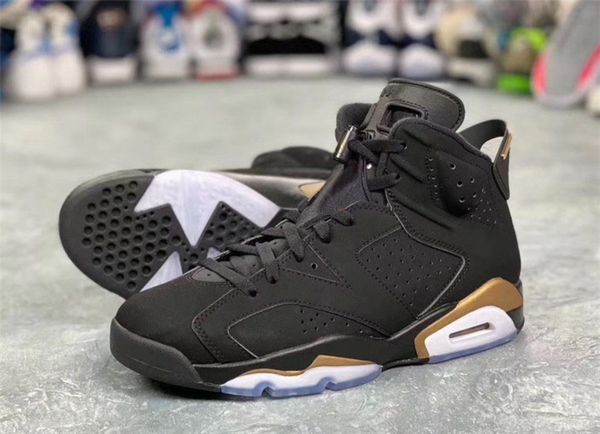 

2020 new released air authentic 6 dmp 6s black metallic gold 23 ct4954-007 basketball shoes man woman sport sneakers with original box