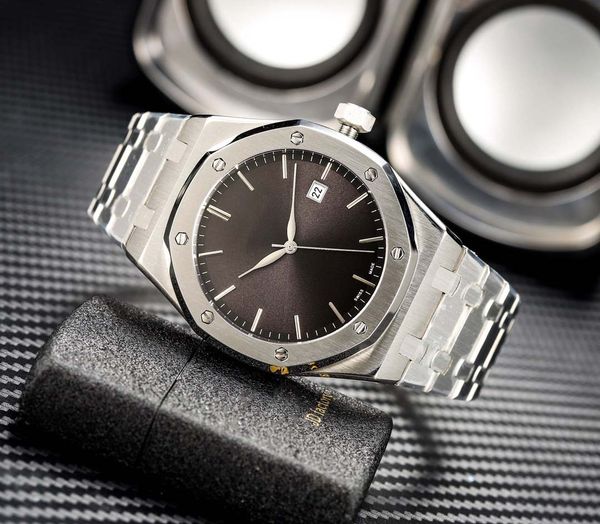 

2020 designer watches luxury mens watches automatic brand watch 40mm fashion leather belt waterproof mechanical quality watch wholesale, Slivery;brown