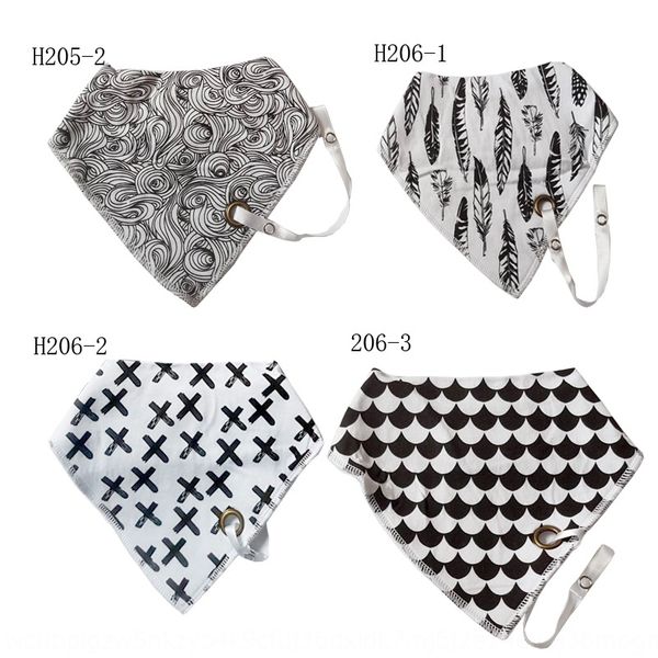 

ins pure cotton double-layer baby triangle saliva saliva towel triangle towel