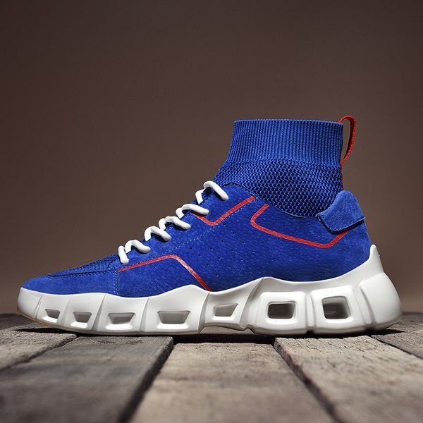

high socks running shoes men cushioning sneakers jogging sneakers outdoor sports trainers lace up footwear homme athletic
