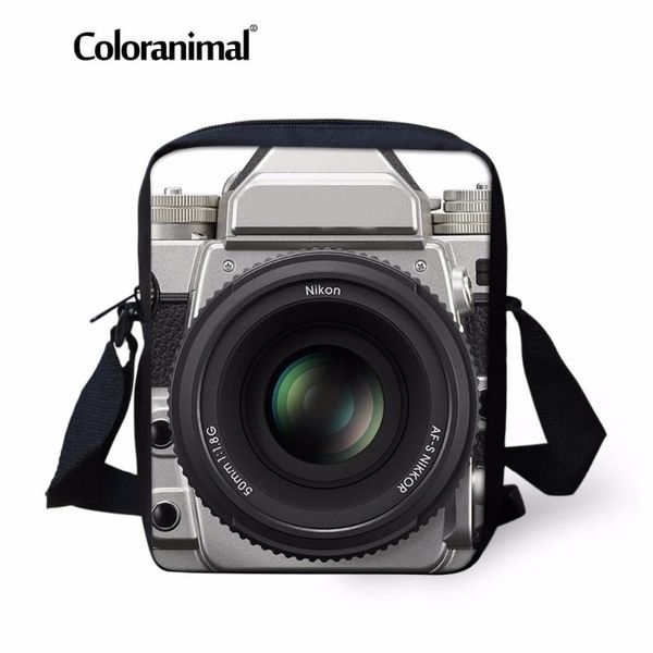 

coloranimal vintage 3d camera boys girls small shoulder messenger bags kindergarden mini school bags children daily cross body