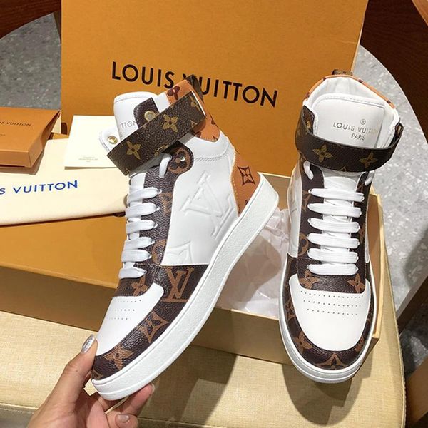 

2020 couple shoes fashion luxury mens leather casual sport shoes,personality wild high mens casual shoes size 35-46 00102, Black
