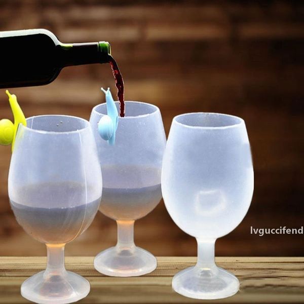 

silicone red wine cup food-grade anti-skid whisky cup party club drinkware kitchen bar cups wholesale