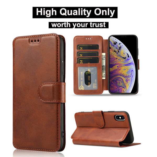 

phone case leather wallet case magnetic 2in1 detachable cover cases for iphone 11 pro xs max 7 8 samsung note10 s10 plus dhl ing