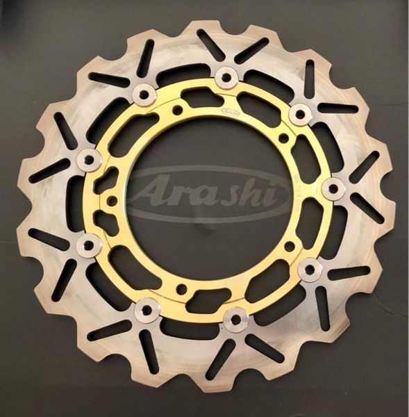 

send from new zealand for fz6 fazer 2004-2008 cnc front rear brake disc rotors fz-6 fazer 2004 2005 2006 2007 2008 gold