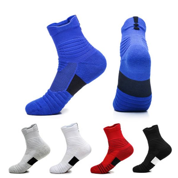 

designer basketball socks mens non-slip sport socks men casual outdoor quick-drying running socks 10 styles, Black