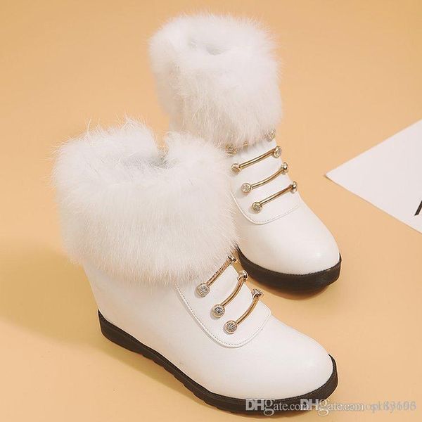 

2019 зима новый модельер пинетки европа и соединенные штаты плоская нижняя сторона молния плюс бархат теплый плюшевый снег женские сапоги, Black