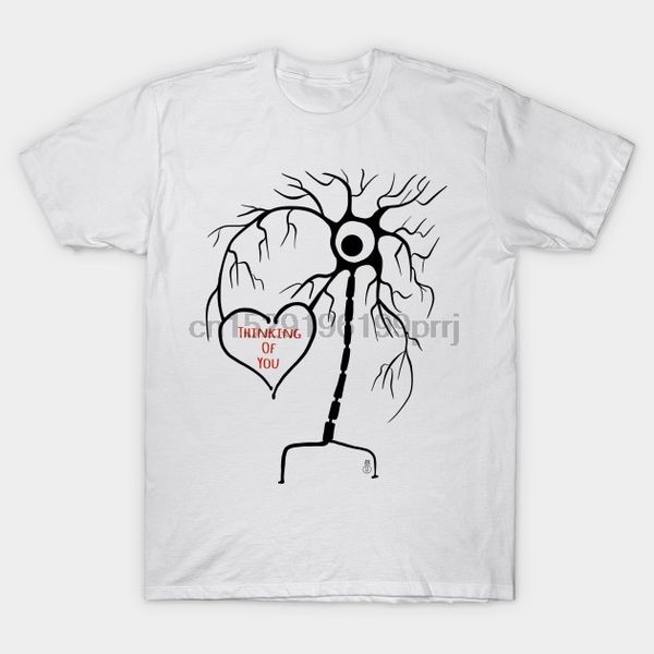 

men t-shirt thinking of you neuron tshirt women t shirt, White;black