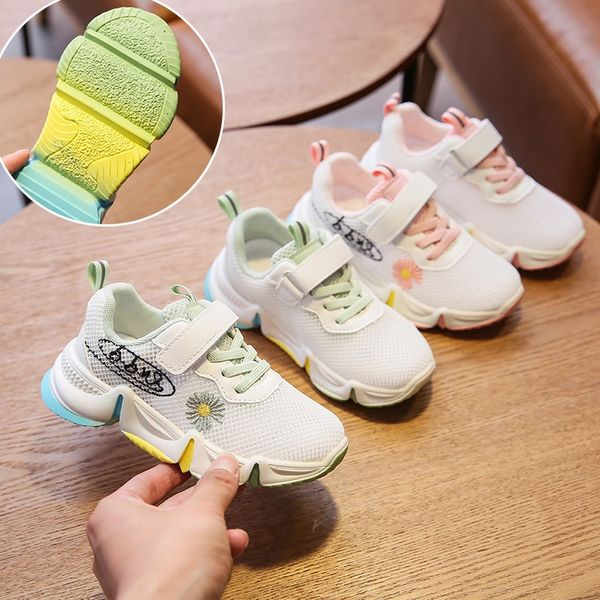 

korean style sports 2020 new single net breathable light running rainbow bottom men's children's shoes and women's children&#, Black