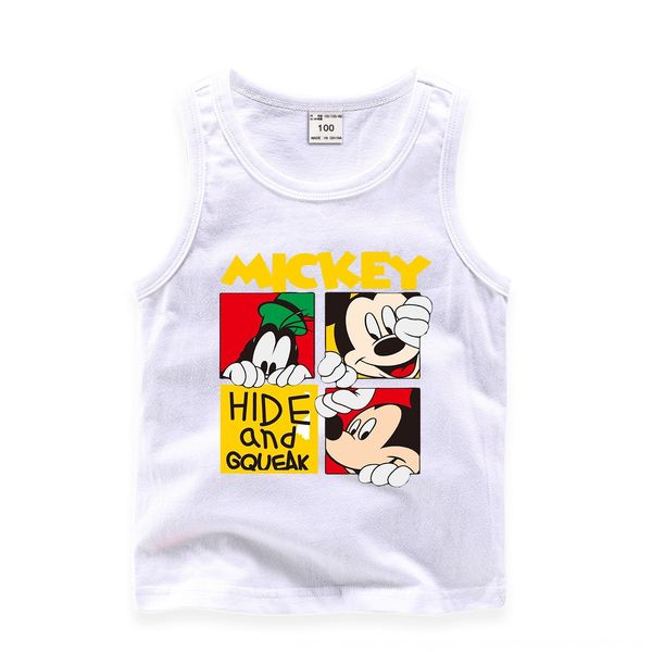 

bhgox mi chuner children's camisole camisole summer cartoon printed boy's vest children's vest outer wear new cotton casual g, Blue
