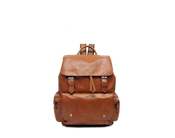 

натуральная кожа женщины большой рюкзак на открытом воздухе случайные сумки