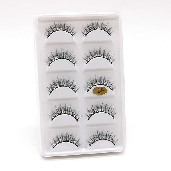 

false eyelashes 5 pairs natural long makeup full strip lashes mink thick 3d maquillaje faux cils