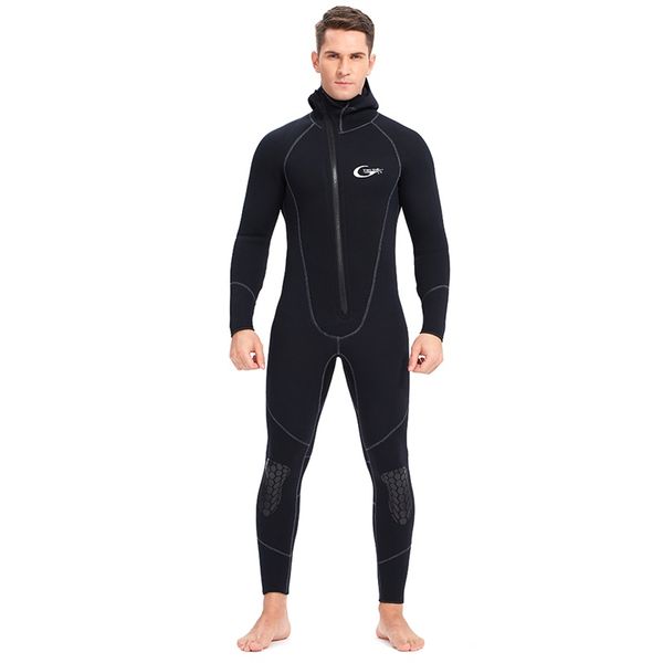 

diving suit male full bodysuit wetsuit 5mm neoprene stretchy diving dress surfing snorkeling zipper long sleeve wetsuit