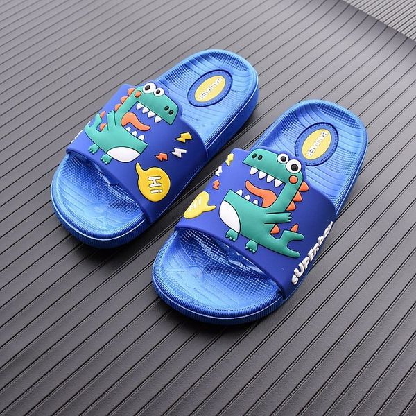 

children shoes children male dinosaur cartoon anti-skid cute children' slippers female middle and large children' baby slippers, Black;grey