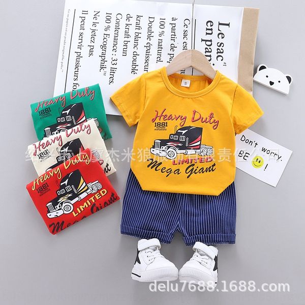 

osnb3 wear short-sleeved new small and medium-sized children 0-4 years old cotton round collar t-shirt children's t-shirt children&#039