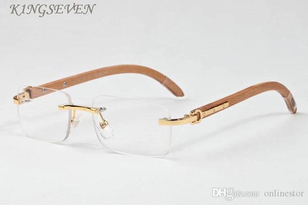 

men sunglasses clear lenses fashion gold metal temples white buffalo horn glasses women eyewear female lunettes oculos de sol, White;black