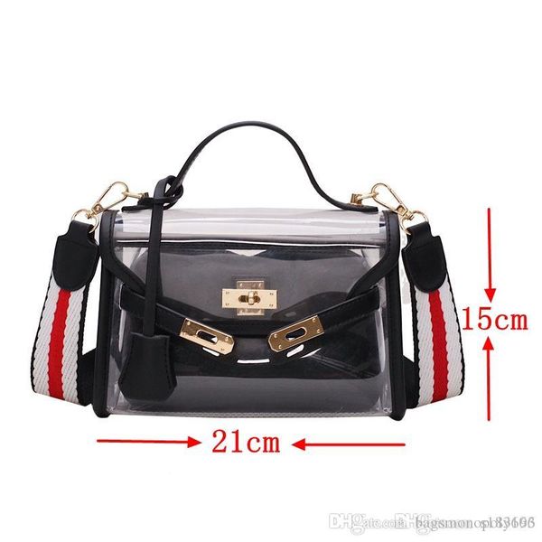 

new classic transparent jelly package two-piece set wallet designer luxury handbags purses designer crossbody shoulder bag