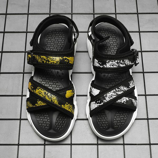 

mens on men sports leisure flip de grey safety tenis flops mens hop spring breathable beach sport autumn for slippers top, Black