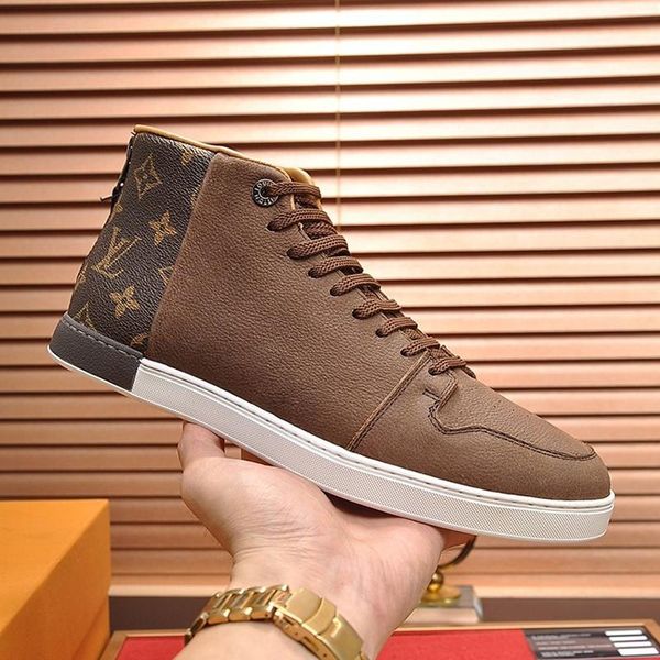 

men 's shoes sale scarpe da uomo autumn and winter chunky sneakers fashion classic lace -up sports high casual men sh, Black