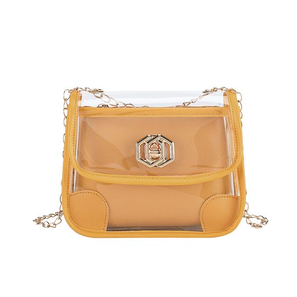 

lady bag wholesale korean-style summer jelly small and large square sling bag new lady messenger transparent