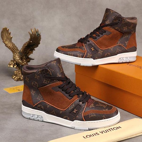 

2020 высокое качество роскошная mens casual спортивная обувь, индивидуальность wild высокий топ мужская повседневная обувь дышащая спортивна, Black