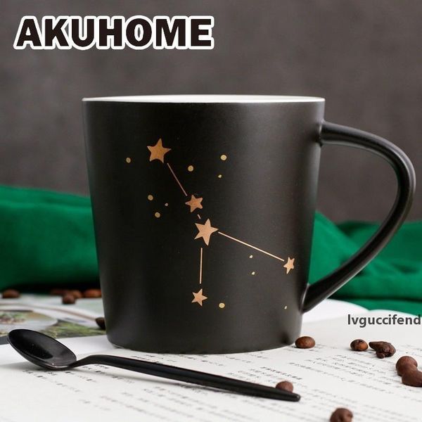 

ceramic coffee mug milk cup drinkware twelve constellations teacup simple and creative mugs akuhome t200506