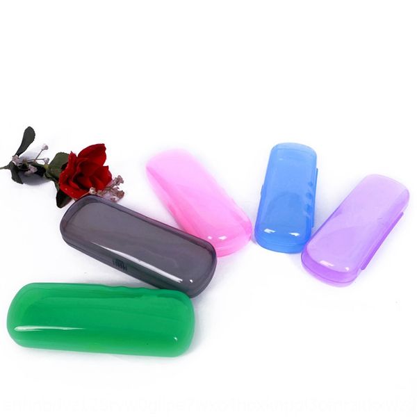 

transparent plastic case case myopia myopia glasses storage box color glasses box, Blue
