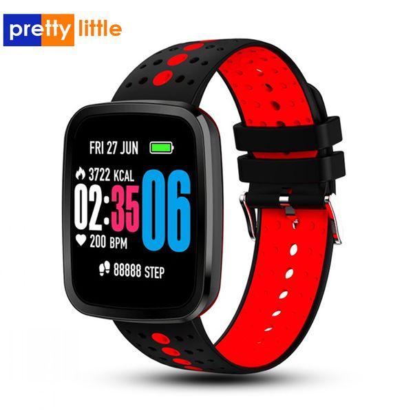 

smart watch 2019 men android v6 ip68 waterproof sport smartwatch play music control blood pressure speed measurement