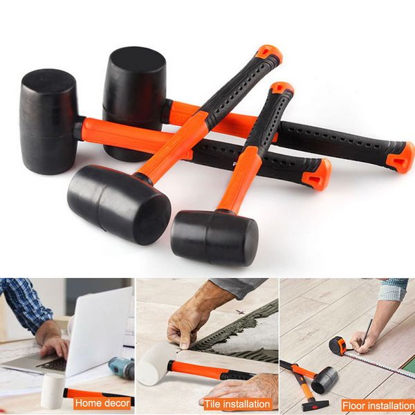 

manual soft rubber effect mallet hammer ergonomics non slip plastic grip installing tool for floor diy hammer tool25