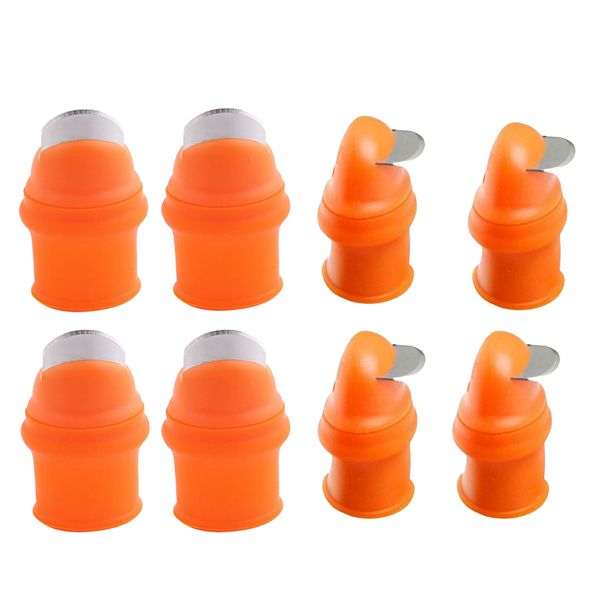 

8x silicone thumb vegetable cutter finger thumb plant cutters l & s
