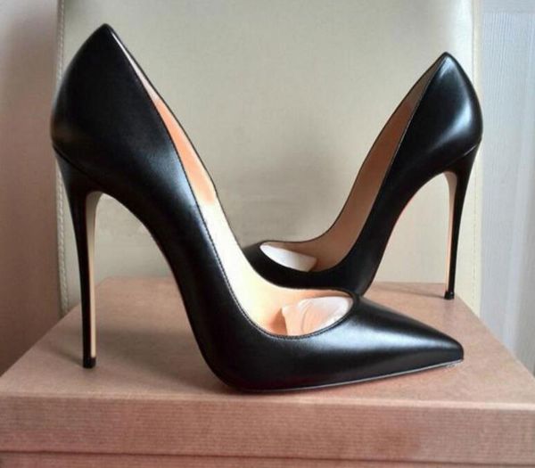 

классический женщины марка red bottom высокая кожа пяток патентный pointy toe платье luxury мелкий рот красный подошва weddis для женщин сва, Black